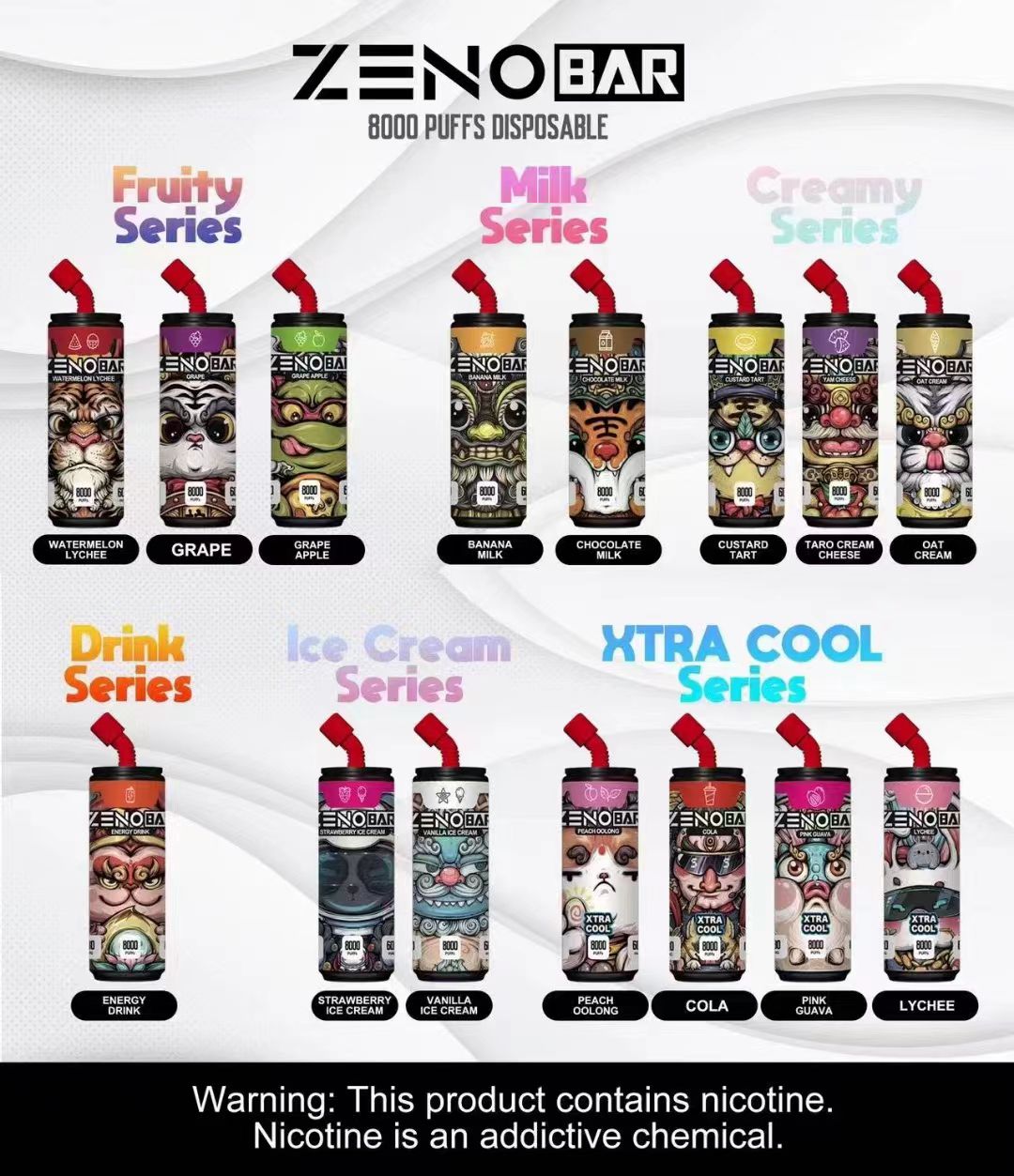 Zenobar 8000 Puff Vape